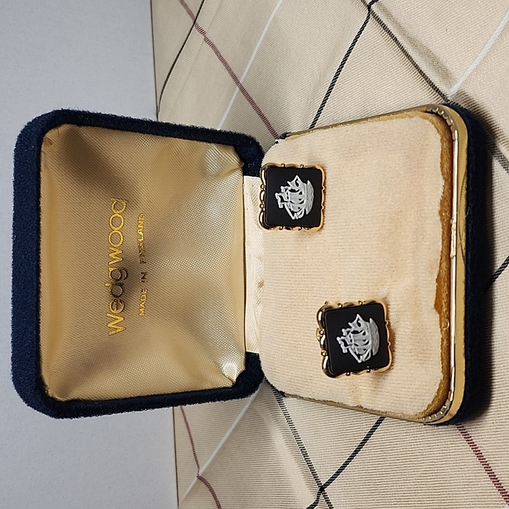 Wedgwood cufflinks black Jasper ⚫️